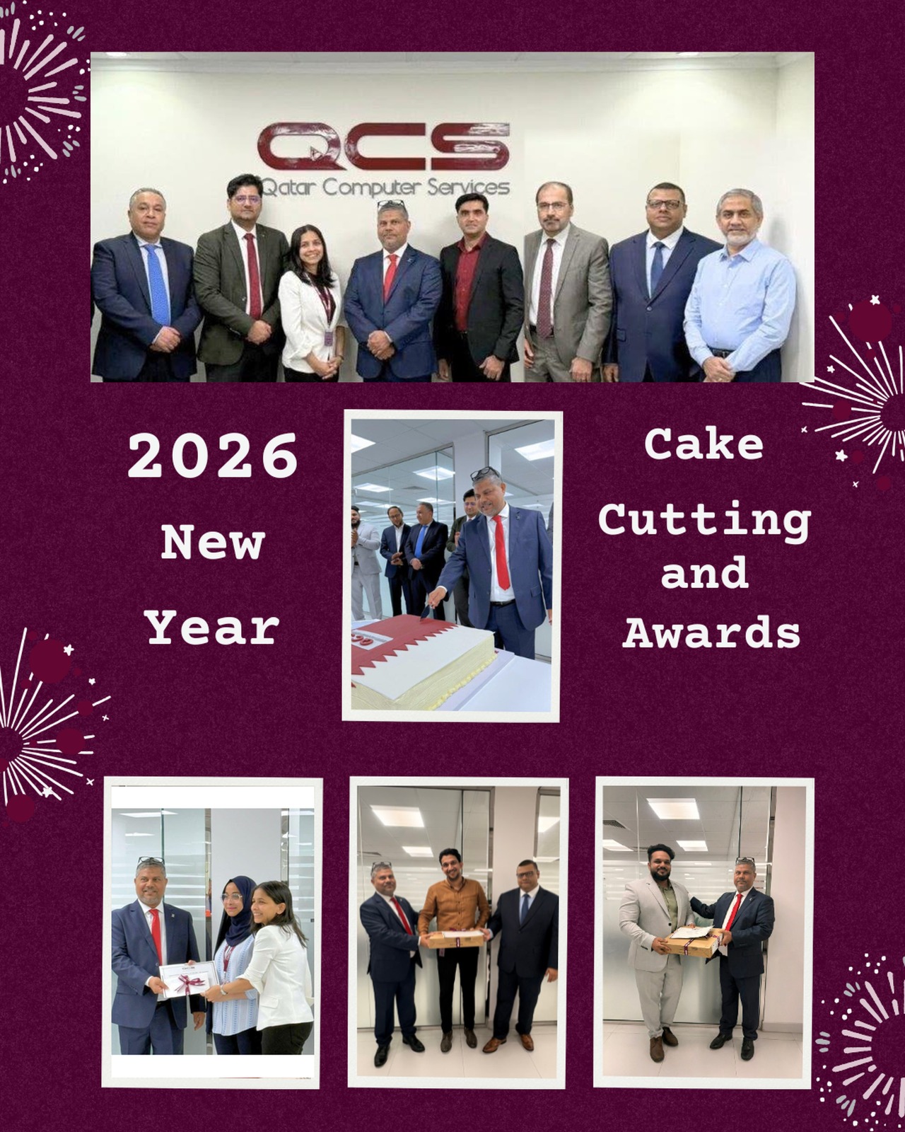 🎉 QCS New Year Cake Cutting | One Team, One Goal 2026!